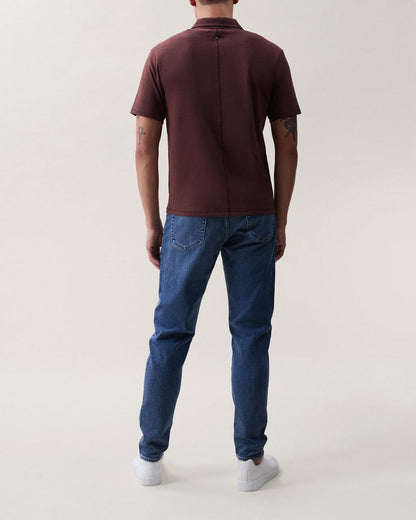 Classic Slub Cotton Polo - Espresso
