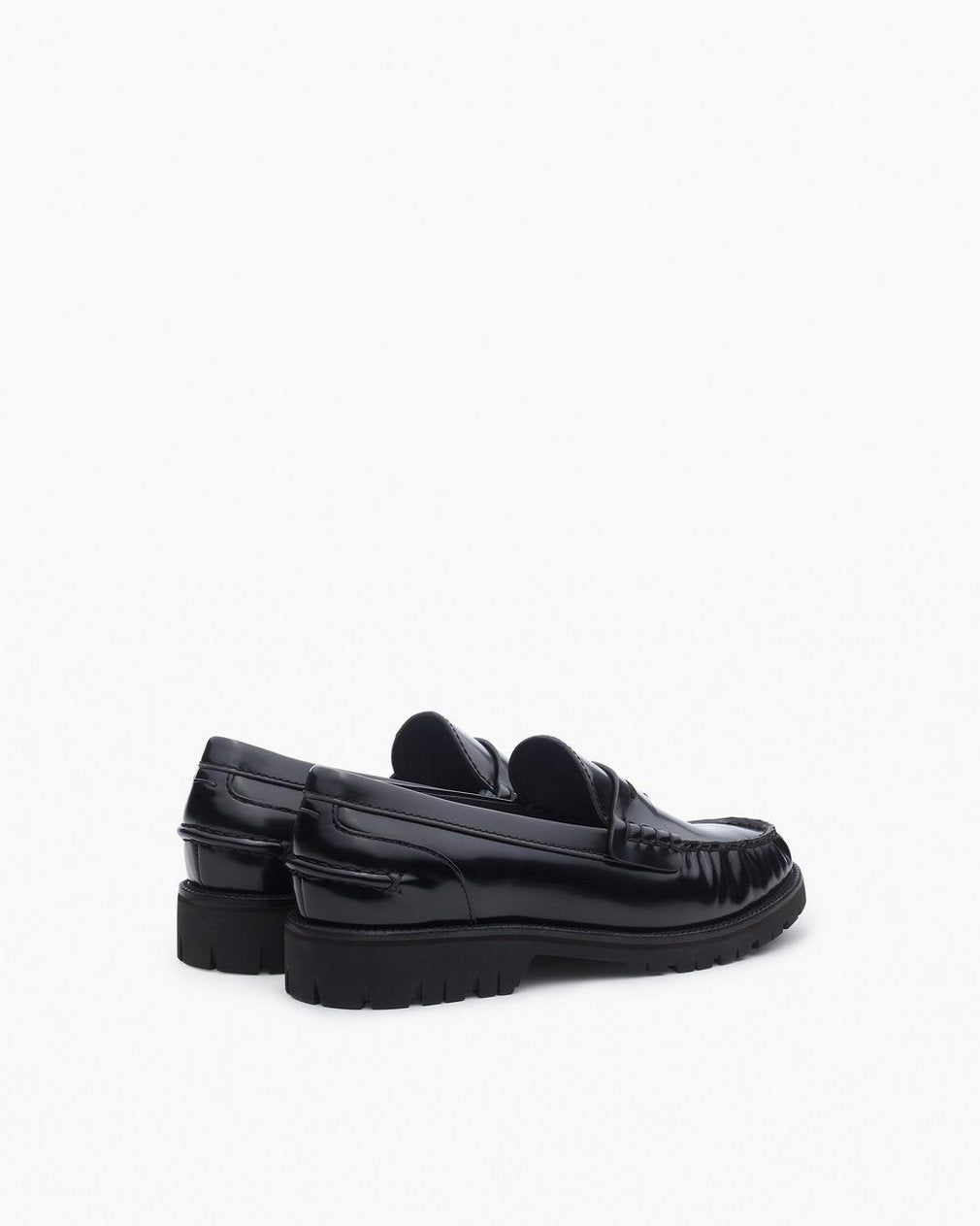 Chris Leather Loafers - Black