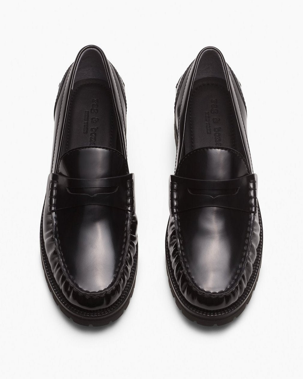 Chris Leather Loafers - Black