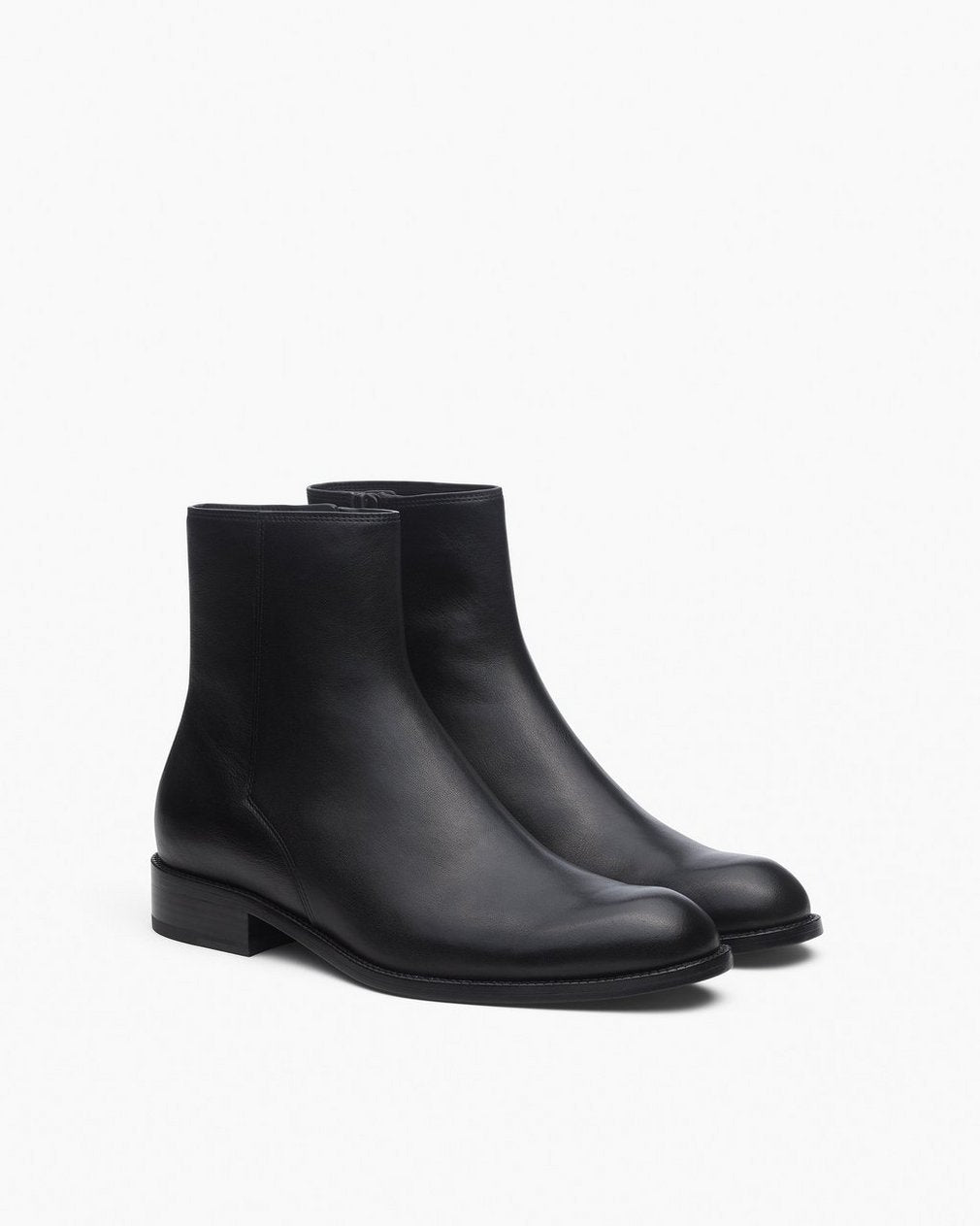 Angelo Leather Ankle Boots - Black