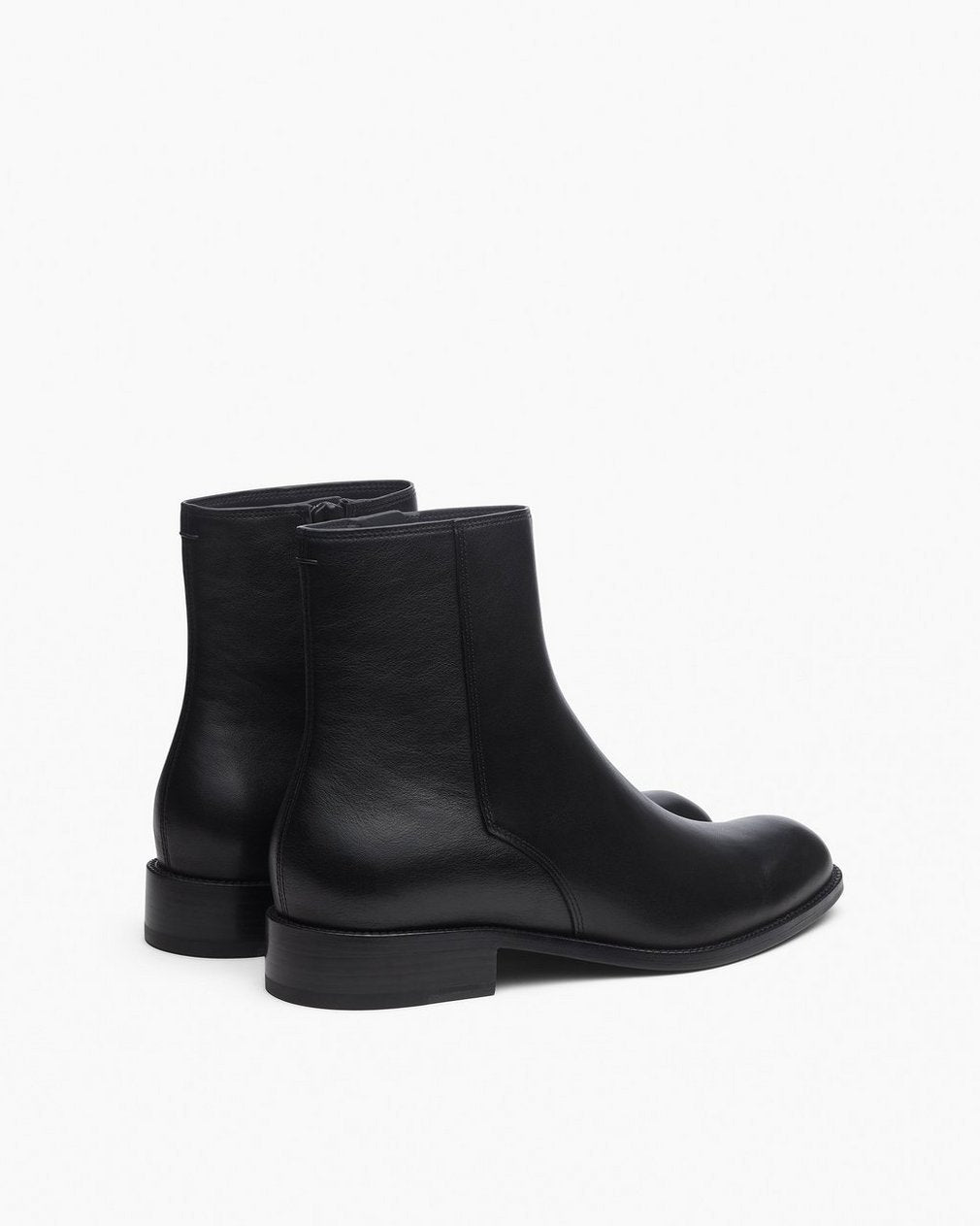 Angelo Leather Ankle Boots - Black