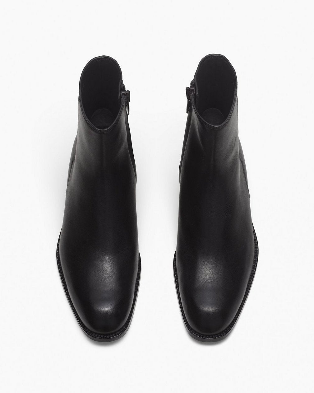 Angelo Leather Ankle Boots - Black