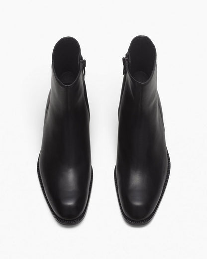 Angelo Leather Ankle Boots - Black
