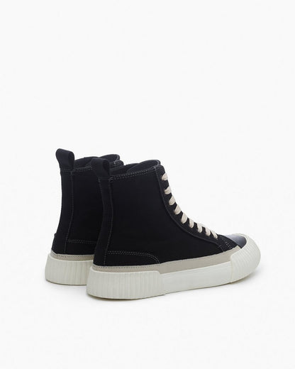 Jones High-Top Canvas Sneakers - Black