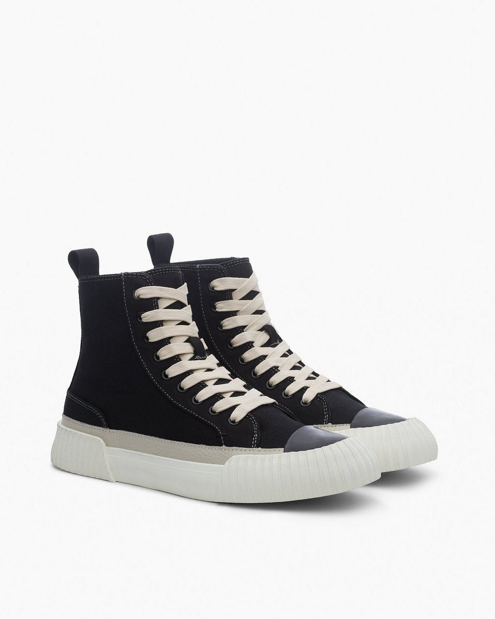 Jones High-Top Canvas Sneakers - Black