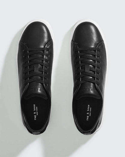 Perry Leather Sneaker - Black