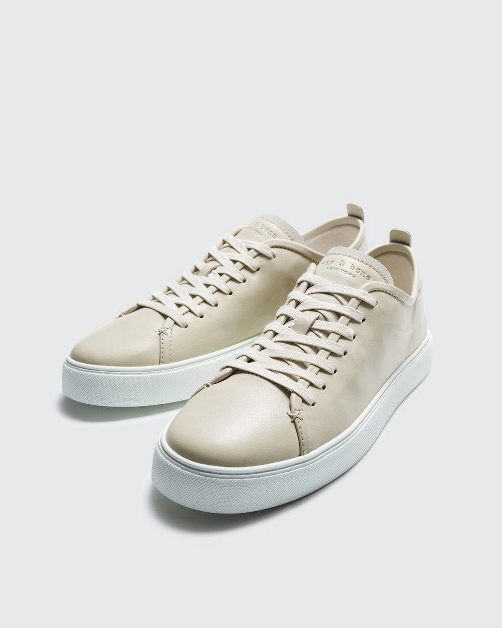 Perry Leather Sneaker - Bone White