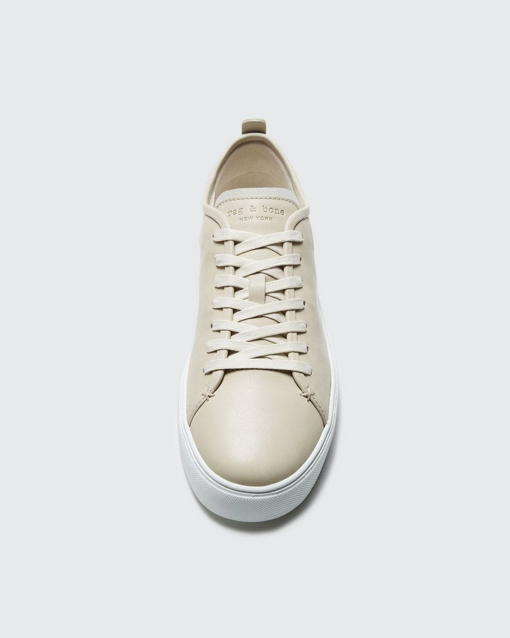 Perry Leather Sneaker - Bone White