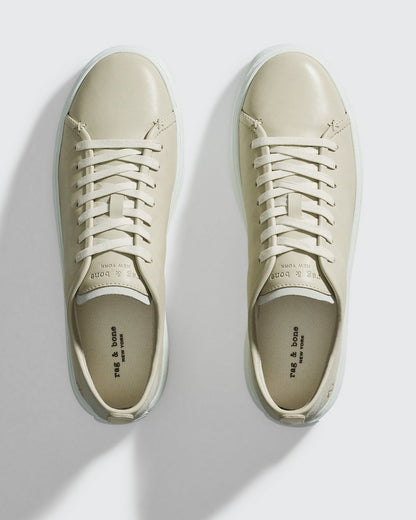 Perry Leather Sneaker - Bone White