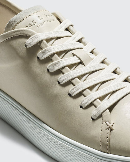 Perry Leather Sneaker - Bone White