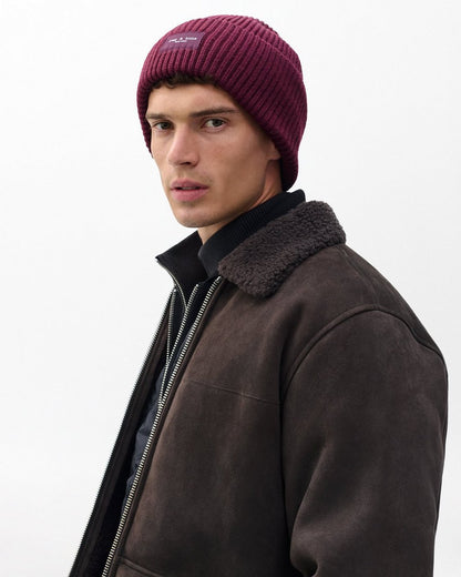 Blake Wool Beanie - Burgundy