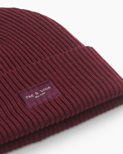 Blake Wool Beanie - Burgundy