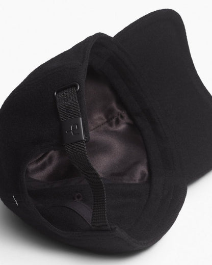 Miles Wool-Blend Baseball Cap - Black Wool