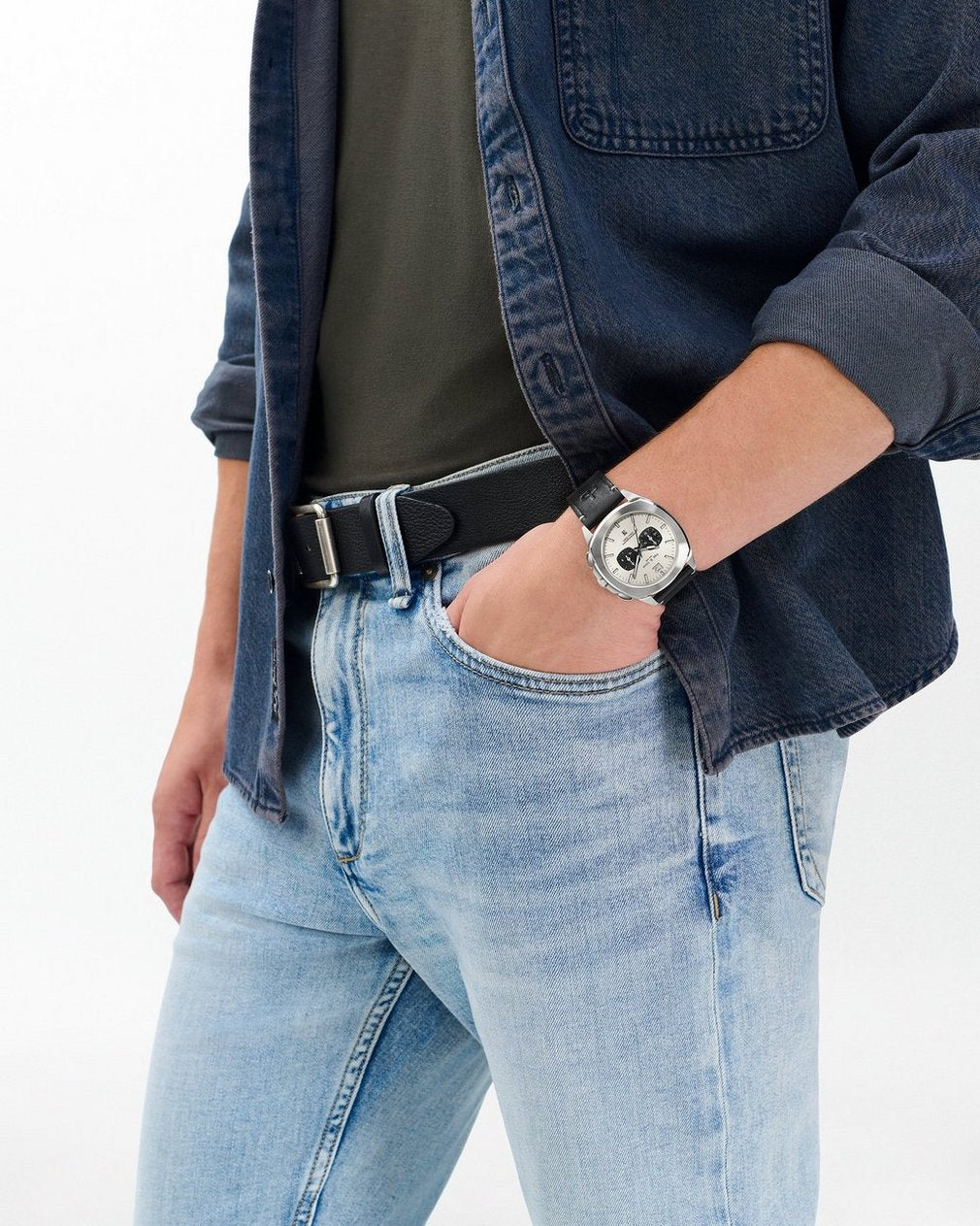 Bleeker Chronograph Watch, 42mm - Black