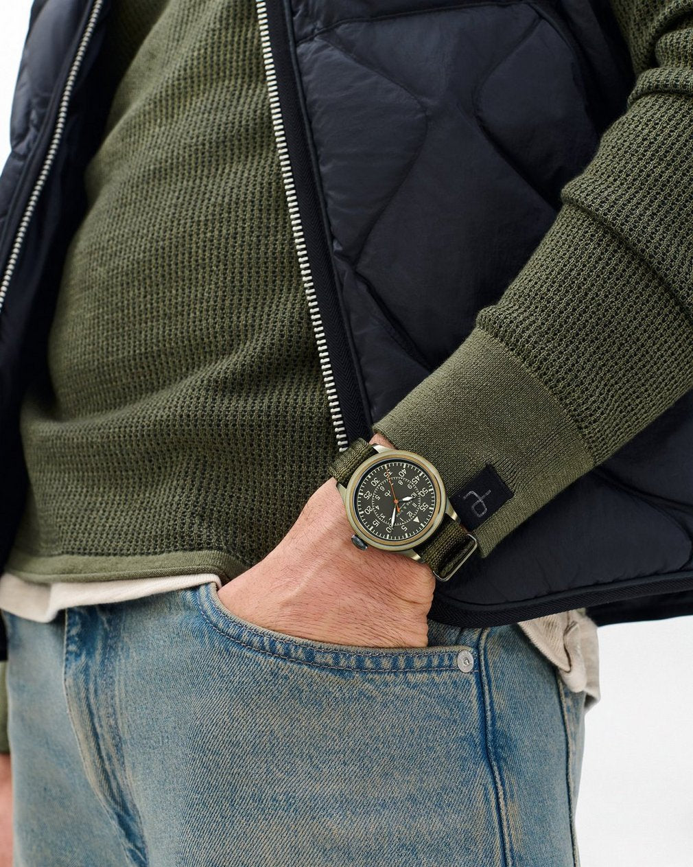 Archer Pilot Watch, 42mm - Green