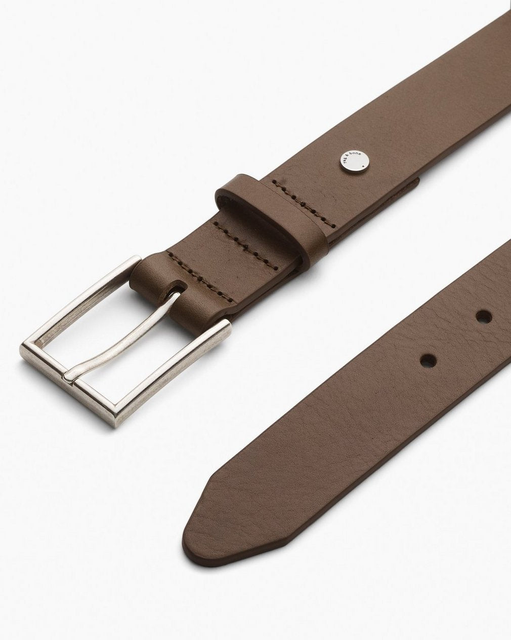 Parker Leather Belt - Olive