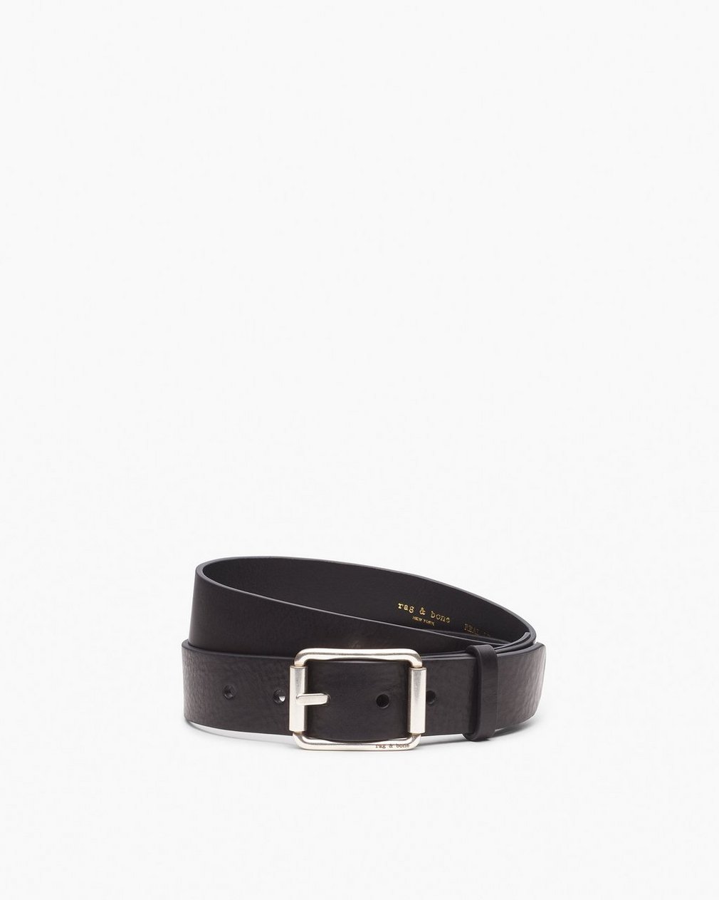 Evan Leather Belt - Black