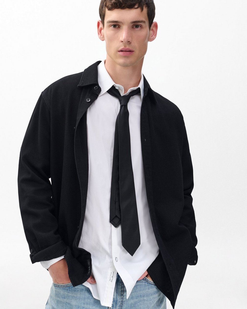rb Silk Tie - Black