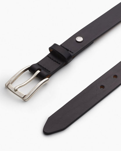 Logan Leather Belt - Black