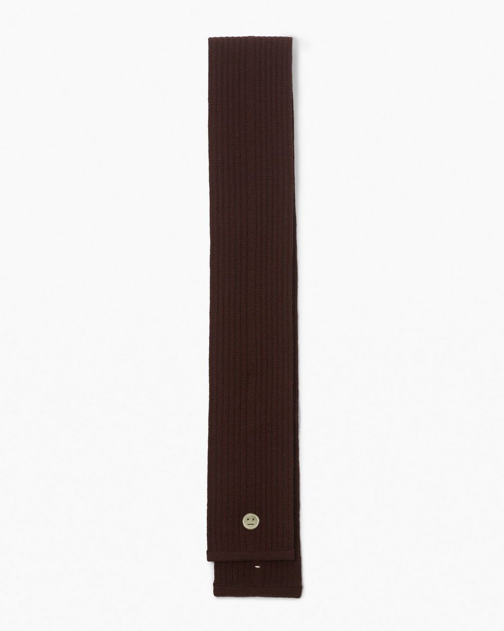 Sour Face Wool Scarf - Brown