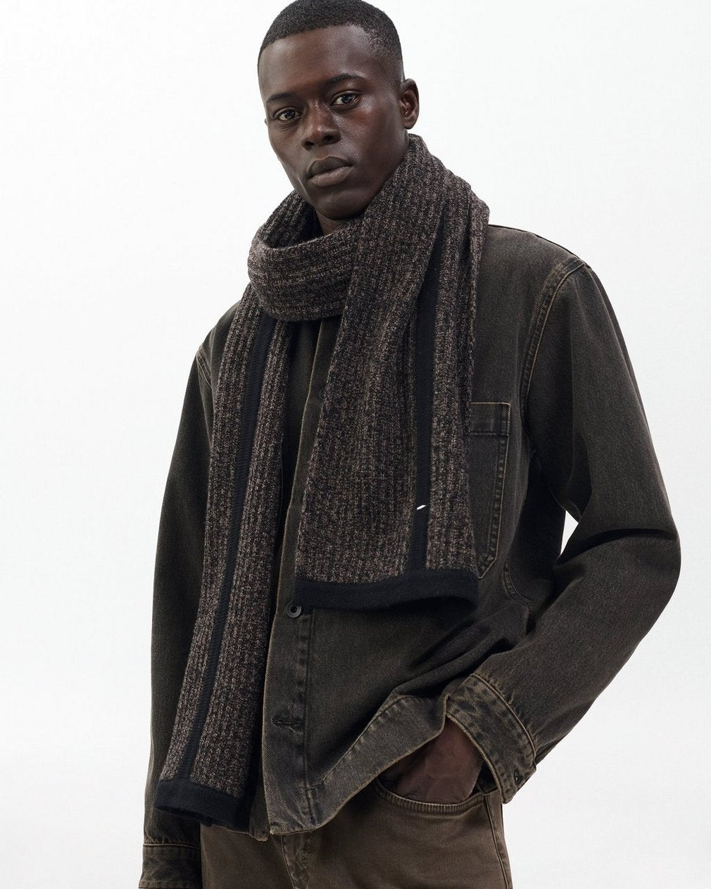 Jensen Cashmere Scarf - Brown Multi