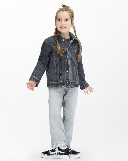 Mini Miramar Trucker Jacket - Faded Black