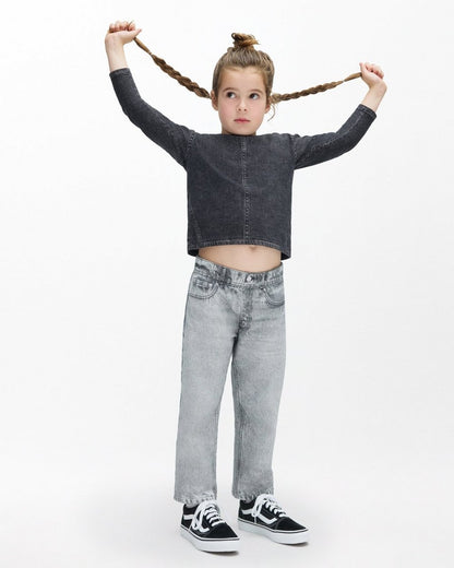 Mini Miramar Wide-Leg Pants - Icy Grey