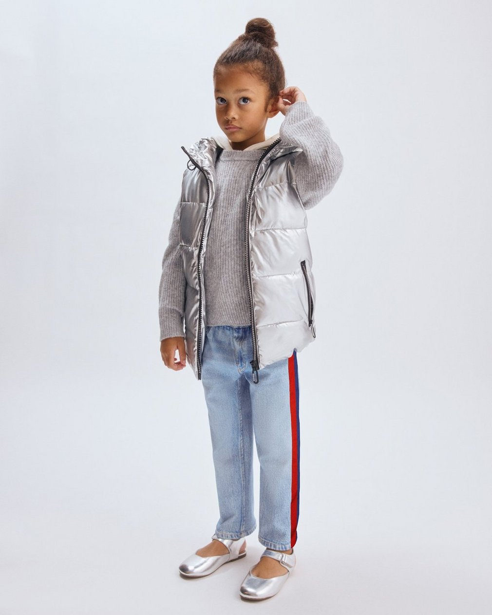 Mini Miramar Track Pants - Coney with Blue & Red Stripe