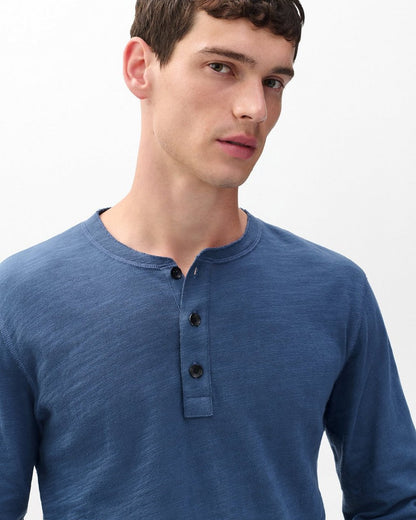 Classic Flame Henley - Worn Indigo